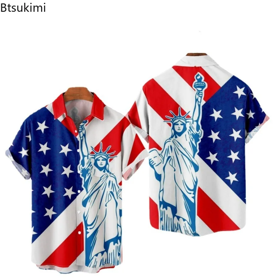 

Summer Fashion 3D Print Shirts for Men Clothing 2025 Hawaiian Beach Shirt Casual Short Sleeve Y2K Tops Vintage Lapel Blouse Male