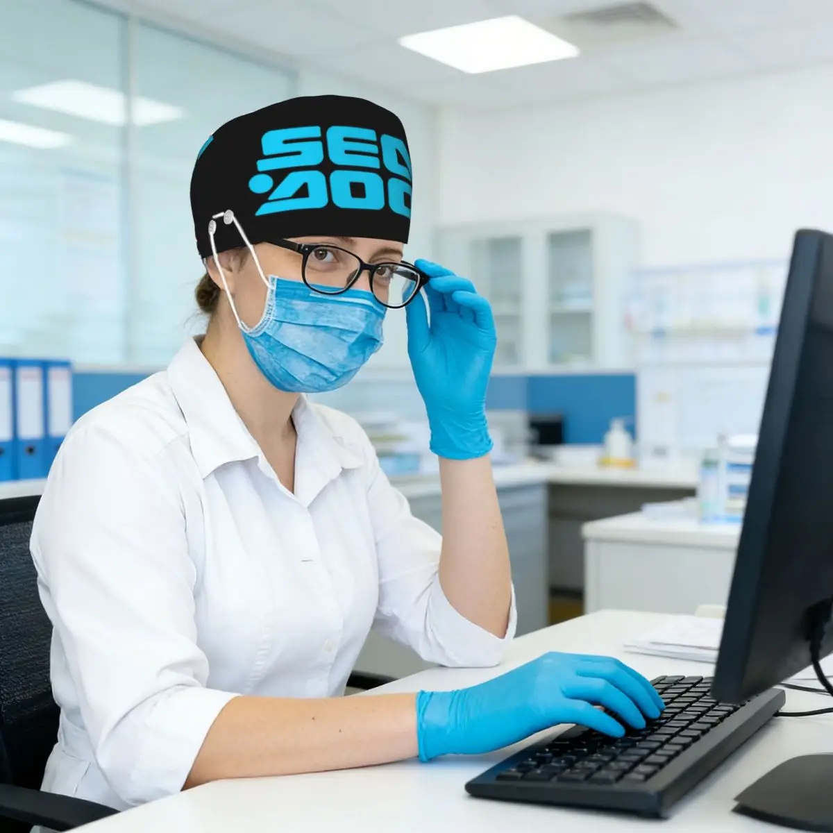 Sea Doo Team Rxt Brt Marine Scrub Hat Doctor Working Surgical Cap Unisex Adjustable Nursing Caps for Dentist