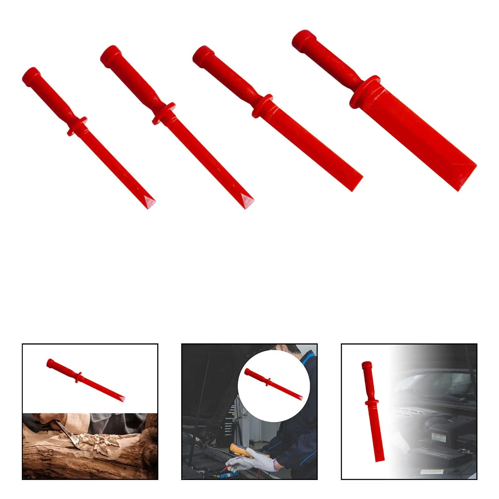 Car Scrapers Anti Marring Anti Slip Handle Impact Resistant for Decal and Emblems Removal Auto Body Beauty Home Cleaning