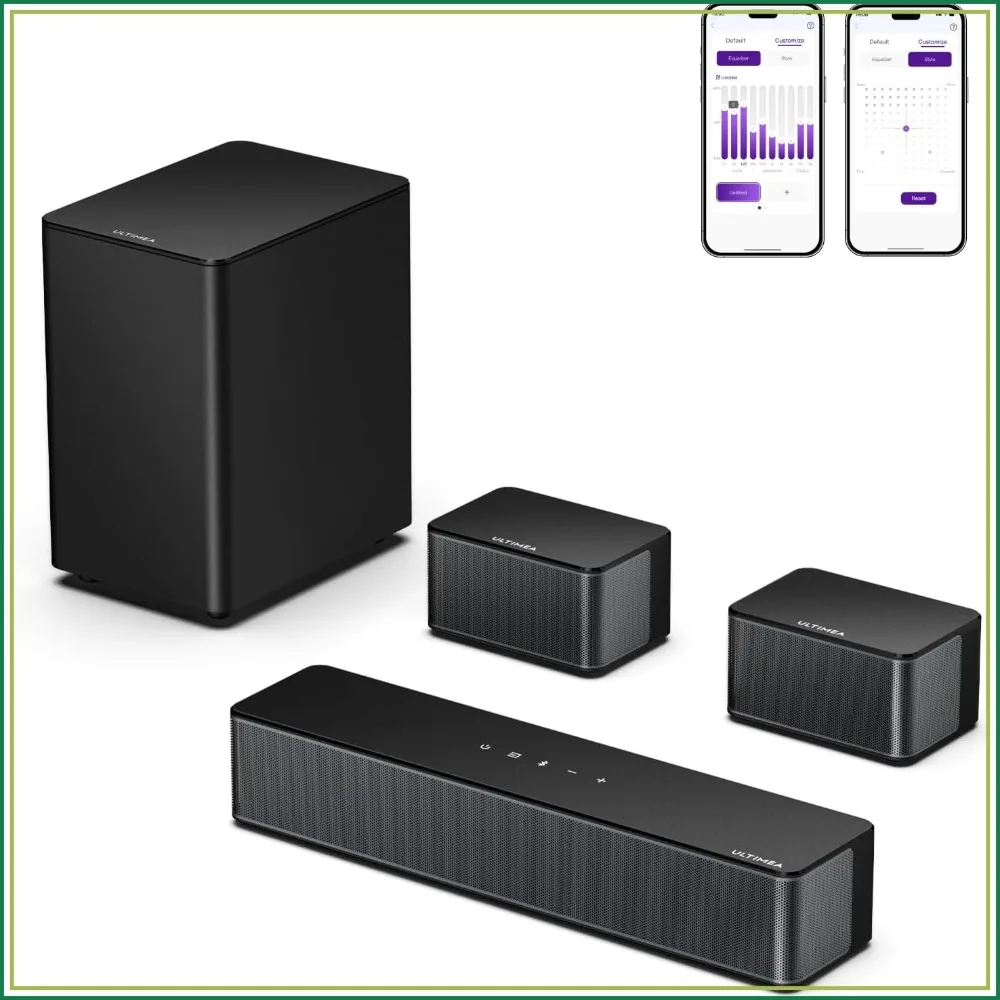 

5.1 Sound Bar for Smart TV, Virtual Surround Sound System, 320W Peak Power, Adjustable Speakers & Subwoofer, APP Control, Home Theater, 2025 New Model