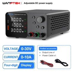 Wanptek 30V 10A DC güç kaynağı ayarlanabilir 60V 5A 120V 3A düzenlenmiş laboratuvar tezgahı güç kaynağı