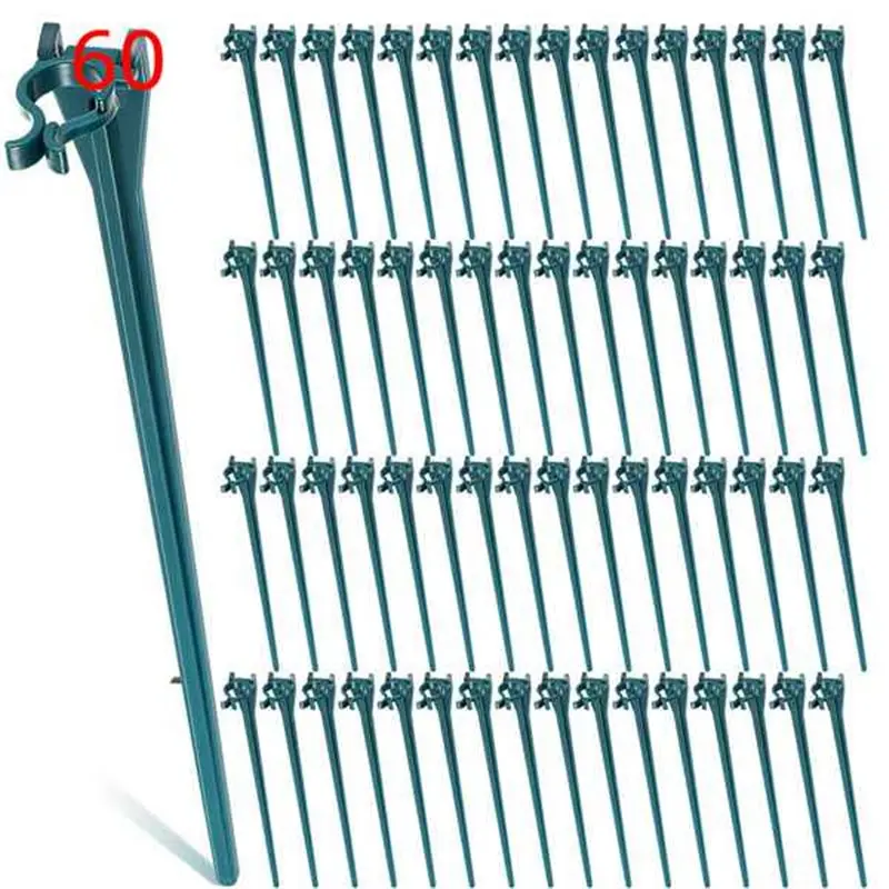 ABUH-60-Pack Universal Christmas Light Stakes For C7 C9 Lights, Outdoor Yard Lawn Stakes, 7.5 Inches