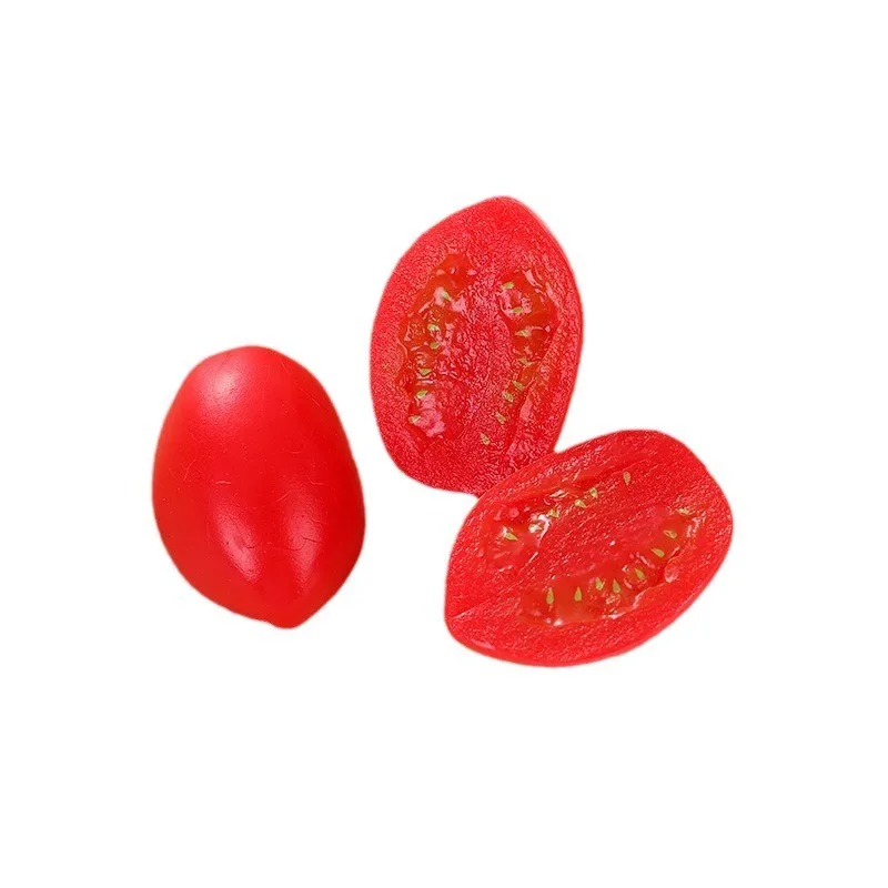 الخضار الاصطناعي الكرز الطماطم الغذاء نموذج الدعائم الزخرفية وهمية واقعية نابض بالحياة محاكاة الفاكهة ديكور المنزل 10 قطعة/الوحدة