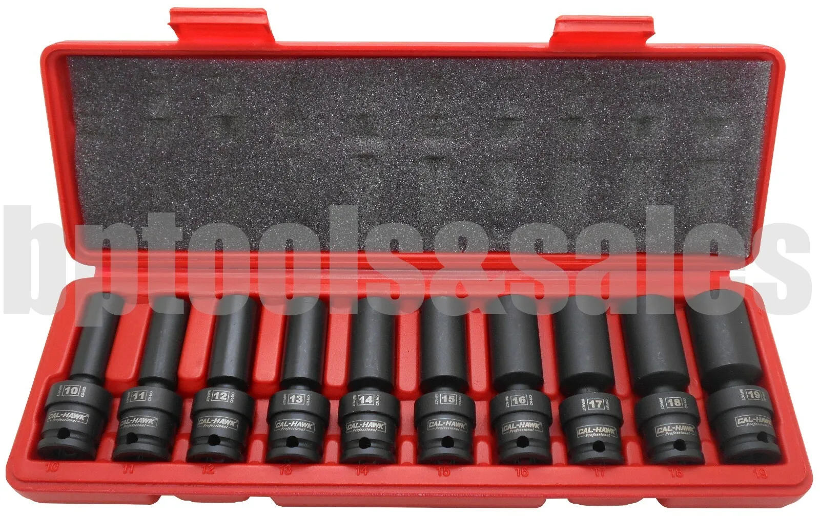 

Hand Tool Sets10 Piece 3 8 Inch Swivel Deep Impact Socket Set Metric Chrome Molybdenum Universal Drive