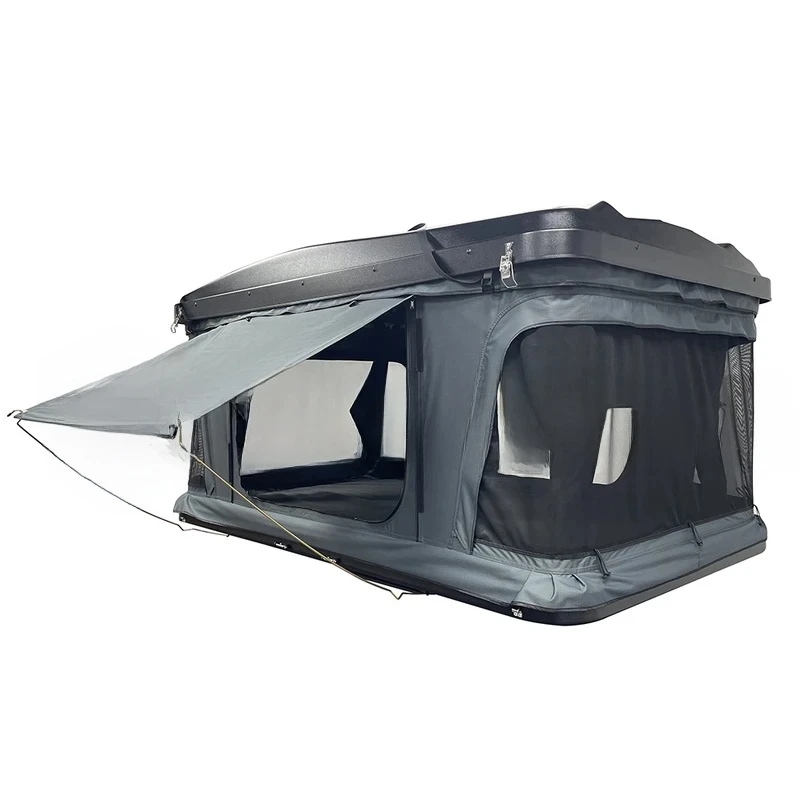 Lightweight Hard Popup Rooftop Tent ABS Large Quick Setup Waterproof With LED