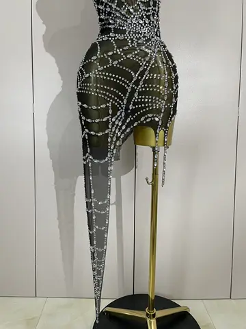 12 best sales denim- och diamantklänning - №12