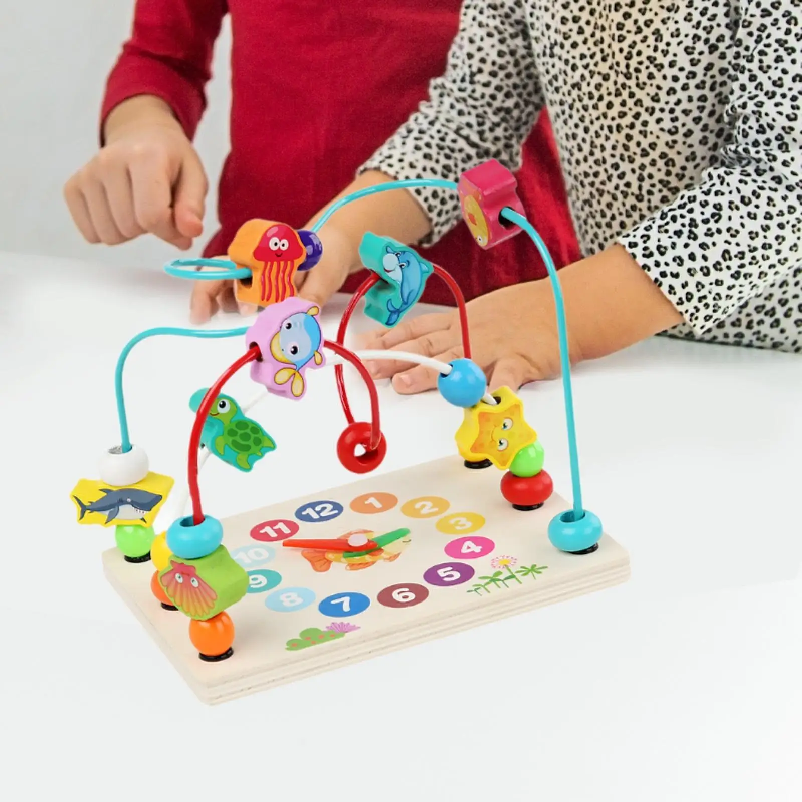Multitrack Bead Maze Toy Grasping Ability Hand Eye Coordination Activity Game Developmental for New Year Gift Baby Kids Boy Girl