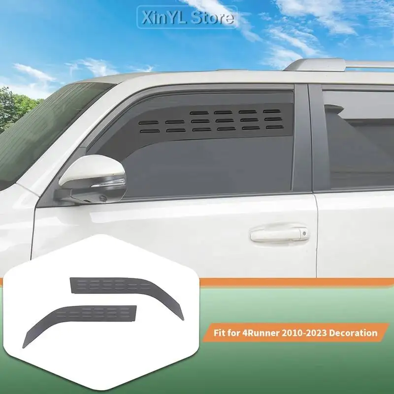 

Автомобильный алюминиевый сплав, вентиляционная панель переднего окна для Toyota 4Runner 2010-2023, аксессуары