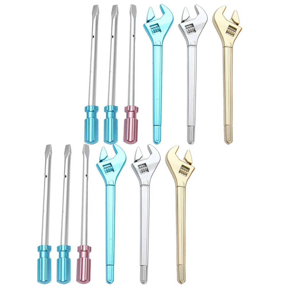 12 قطعة مفتاح ربط جل محايد على شكل أقلام كتابة ممتعة سلسة للطلاب أقلام حبر محمولة أدوات الكتابة المدرسية