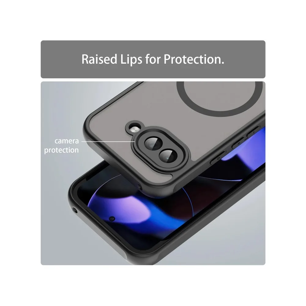 Matte Translucent Magnetic Phone Case for Google Pixel 10 9 A Pro XL Compatible with MagSafe Drop Protect Slim Shockproof Cover