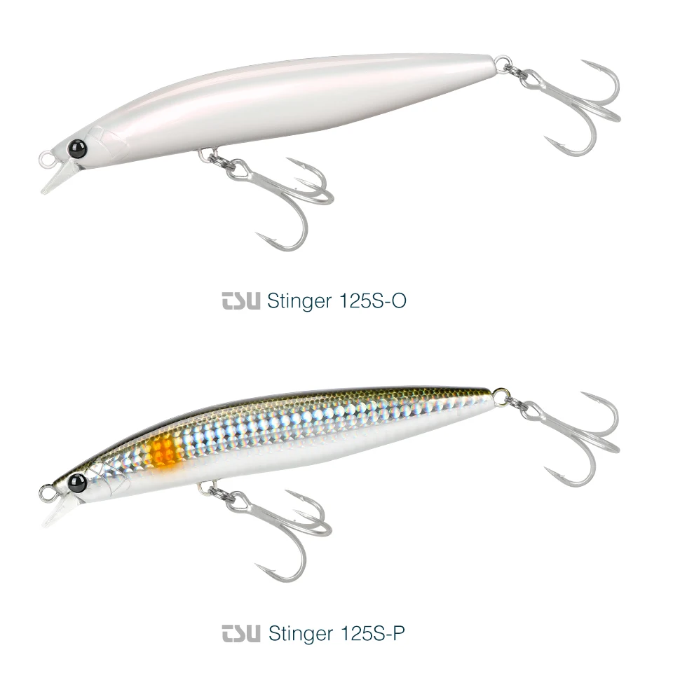 TSURINOYA High Strength Ultra-long Casting Sinking Minnow Stinger 125S 125mm 28g Saltwater Fishing Lure Artificial Hard Baits