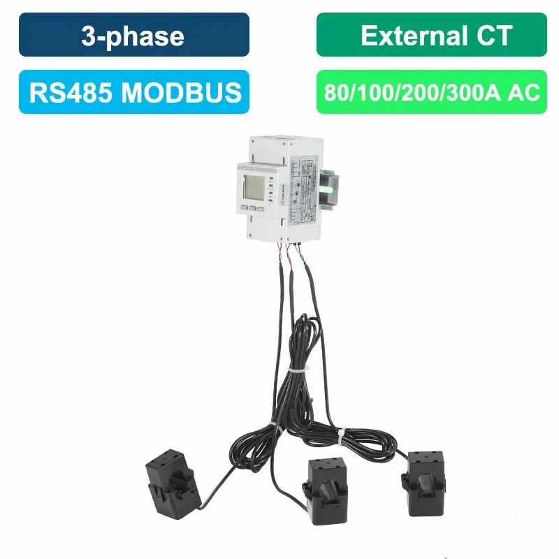 Acrel MID Certificated 3 Phase kwh Meter ADL400N-CT/D16 120A Din Rail 100ms Fast Response Multifunction Meter with 3 Pcs Cts view 5