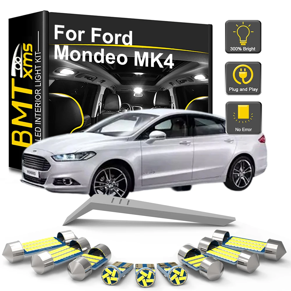 Für Ford Mondeo MK4 2007 2008 2009 2010 2011 2012 2013 2014, 8/16-teiliges LED-Innenbeleuchtungs-Set LED-Auto-Deckenleuchte Canbus