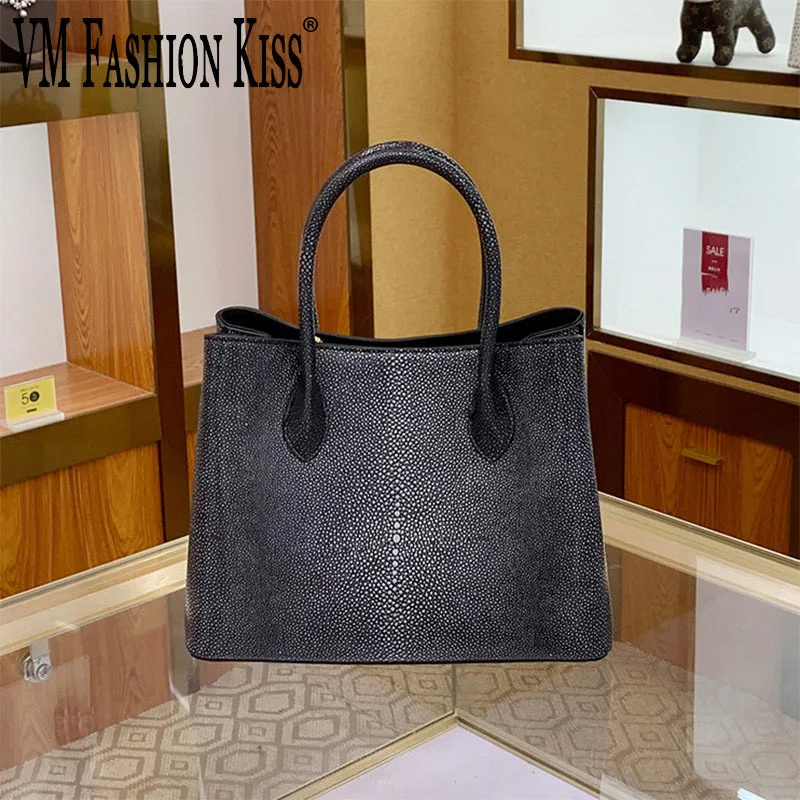 

VM FASHION KISS Pearl Fish Pattern Women's Luxury Handbag Soft Shoulder Messenger Bag Women Ladies Microfiber Crossbody Bag 2024