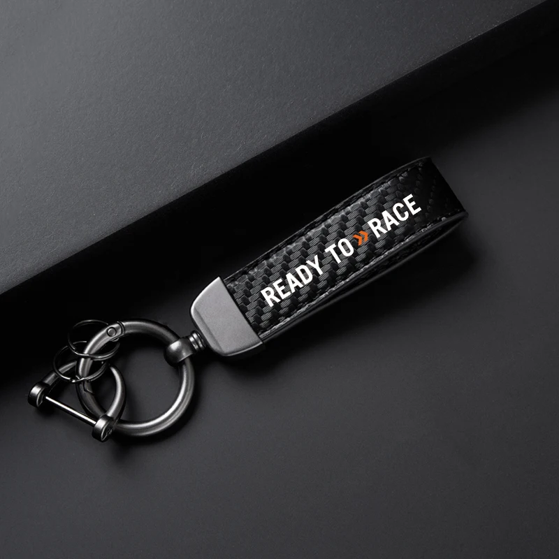 High-Grade leather Motorcycle Keychain Holder Keyring For KTM Ready to Race Adv Duke 390 690 790 890 1190 Rc 1290 Adventure
