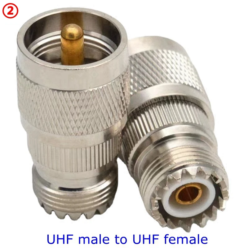 1Pcs UHF SO239 PL259 Tee Type 3 Way Splitter Connector SO239 To SO239 Right Angle Male Female Adapter Fast Delivery Copper Brass