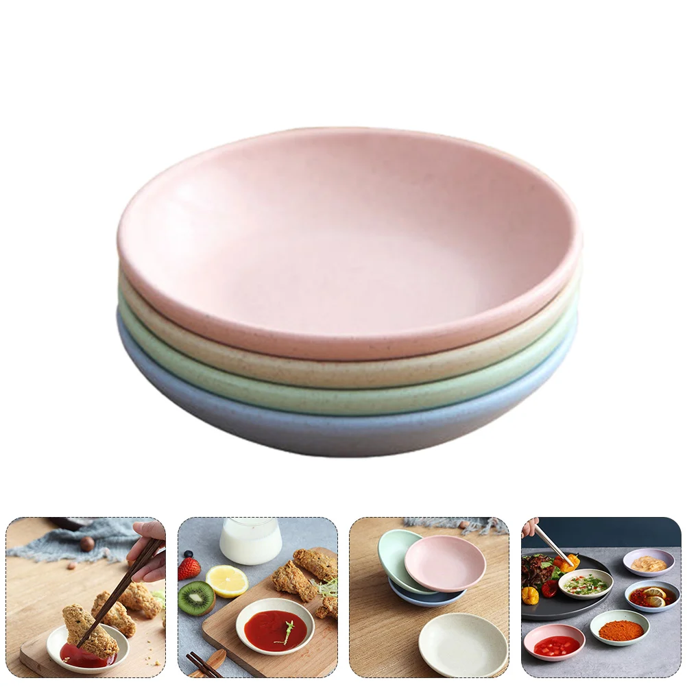 12 Pcs Seasoning Dish Sauce Snack Dipping Cup Vinegar Flavor Tray Food Plate Pickle Sushi