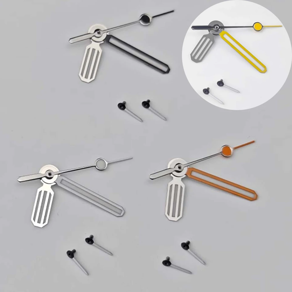 Relógio mãos ponteiros luminosos verdes 6 pinos cronógrafo mãos acessórios para movimento vk64 relógio de quartzo agulhas peça de substituição