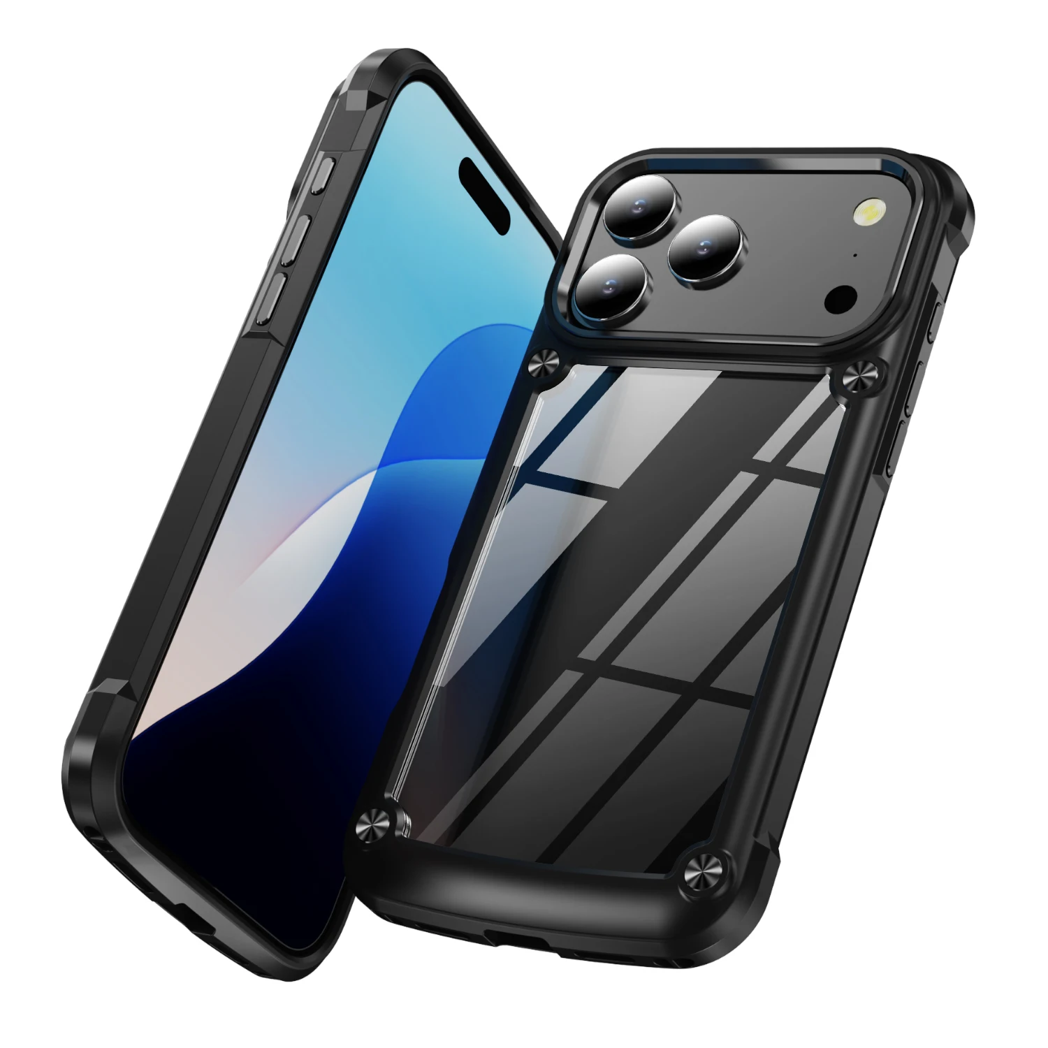 Casing Pelindung Akrilik Transparan untuk Iphone 17 Pro Max 17 Air 13 12 14 15 Plus 16 Pro Iphone16 Iphone17 Iphone15 Kantong Ponsel