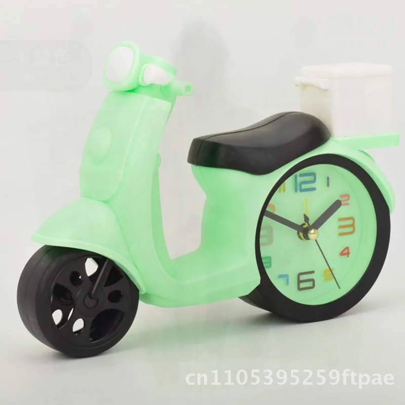 Creative Student Alarm Clock Children's Bedtime Timer with Glass Surface Display Cartoon Design in Multiple Colors
