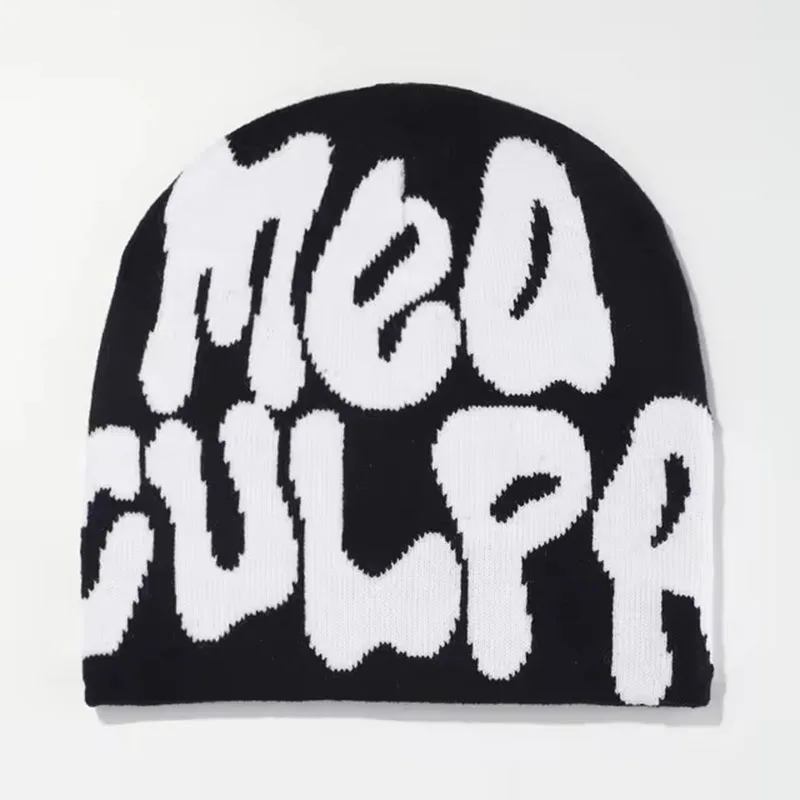 Y2K Knitted Hats Men's And Women's Jacquard Hats Outdoor Riding Europe And The United States Fashion Warm Hat