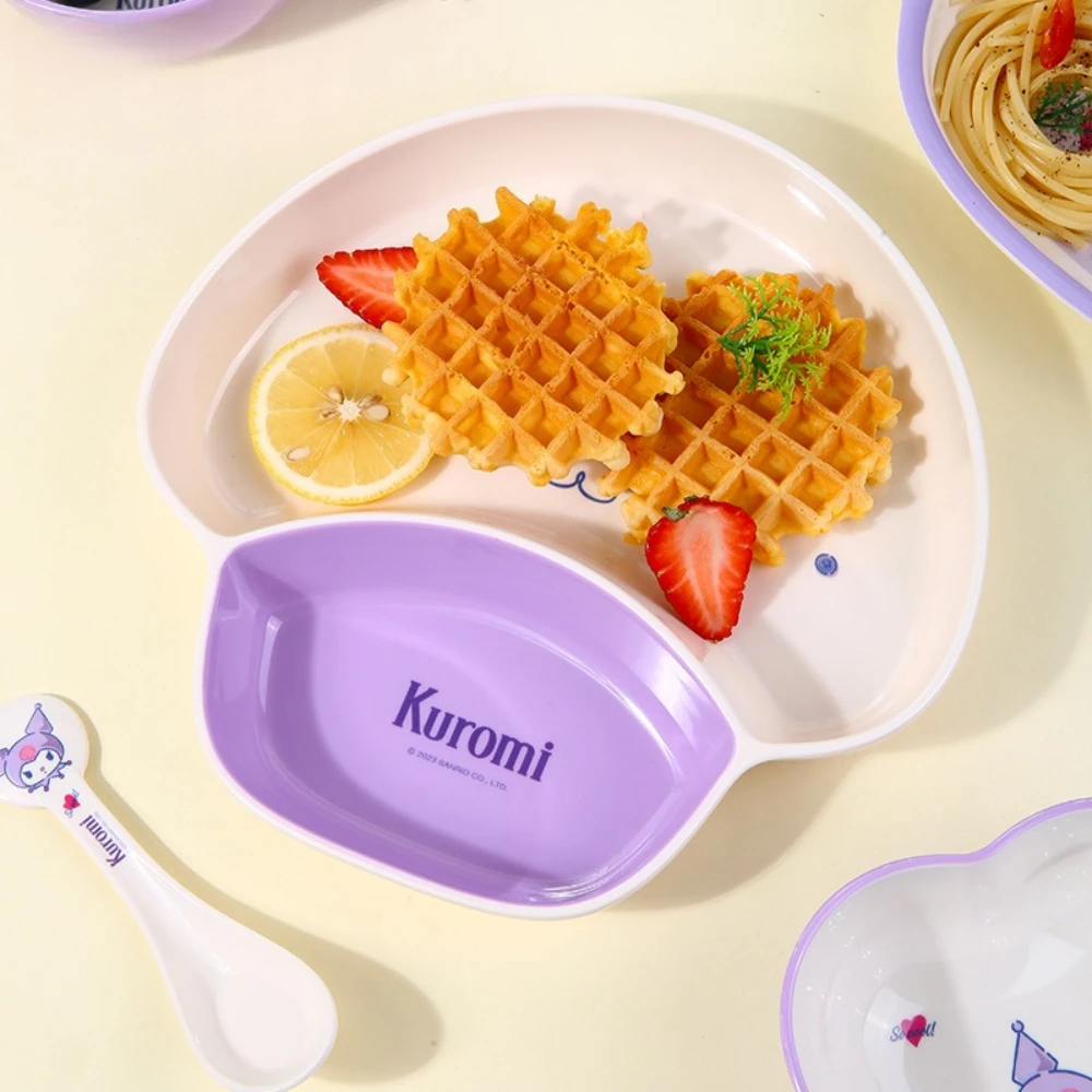 أواني الطعام الأرجوانية من كورومي، كوب وعاء لتدريب الأطفال الصغار، أطباق طعام للأطفال، خالية من مادة BPA، آمنة للاستخدام في غسالة الأطباق والميكروويف #5