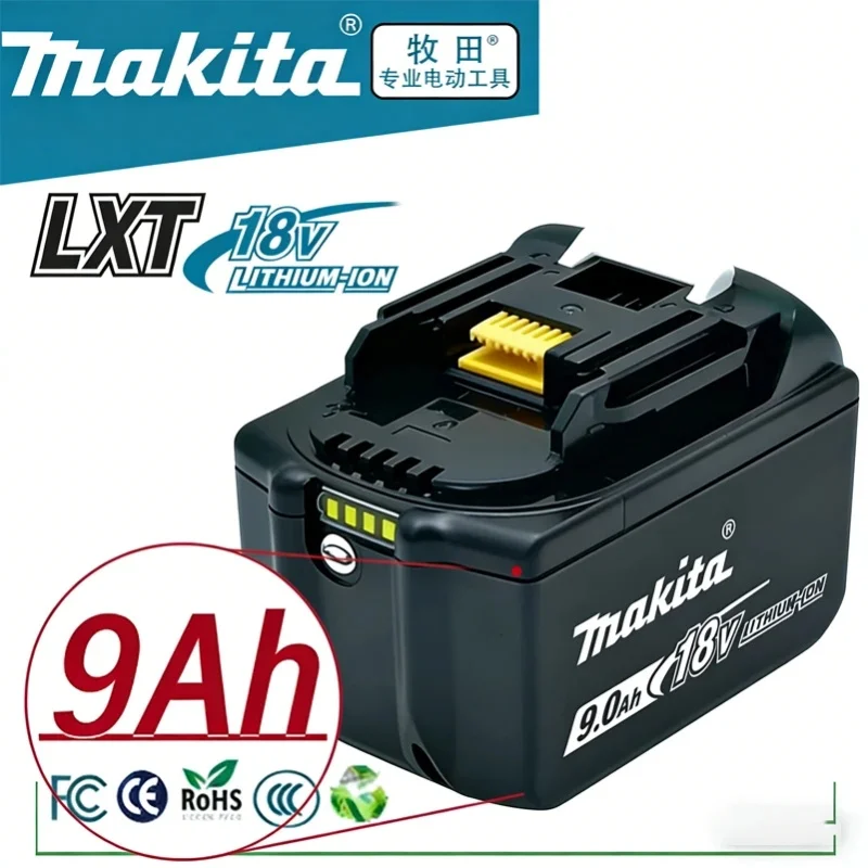Makita 9Ah Original 18V Makita Akku BL1840 BL1830B BL1850B BL1850 BL1860 BL1815 Ersatz-Lithium-Akku