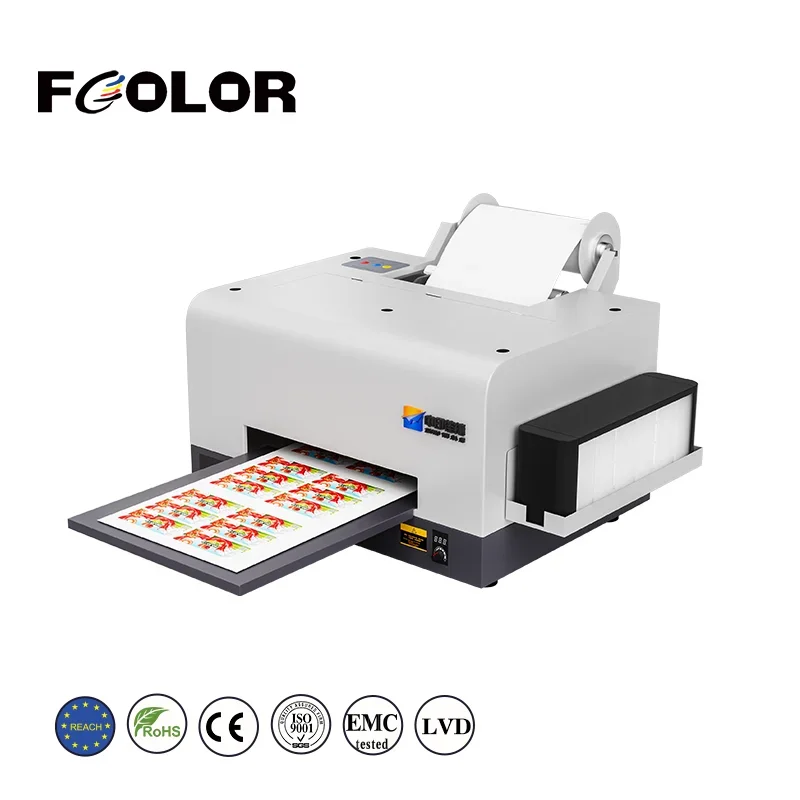 

FCOLOR High Quality Roll To Roll A4 Label Printer Label Printer Machine Label Sticker Printer