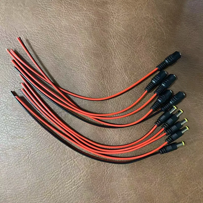 5.5x2.1 ملليمتر ذكر أنثى التوصيل 12 فولت تيار مستمر الطاقة ضفيرة كابل جاك ل كاميرا تلفزيونات الدوائر المغلقة موصل الذيل تمديد 24 فولت تيار مستمر سلك #1