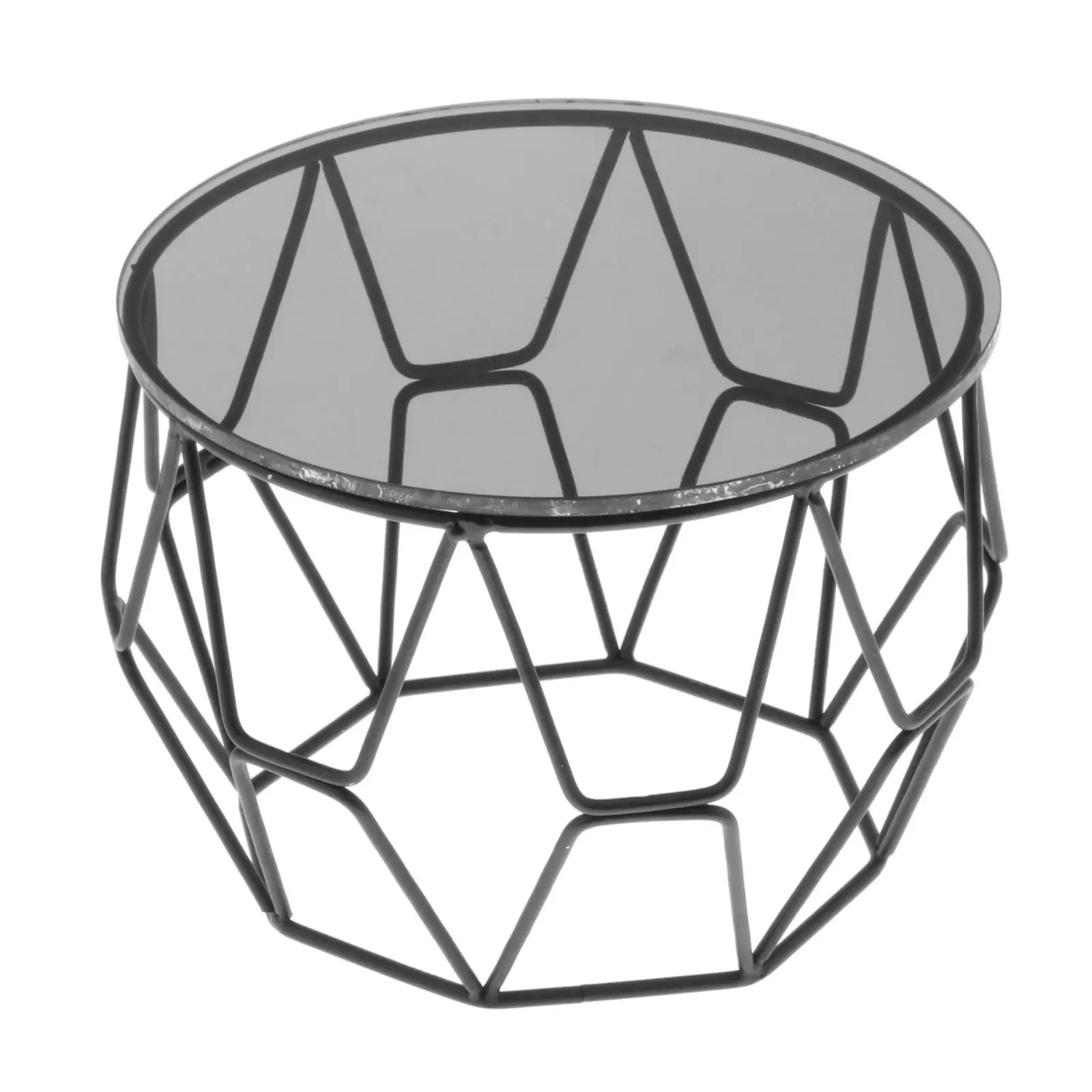 Maison de poupée miniature à l'échelle 1:6, table en verre, meubles, décor de scène de vie, accessoires