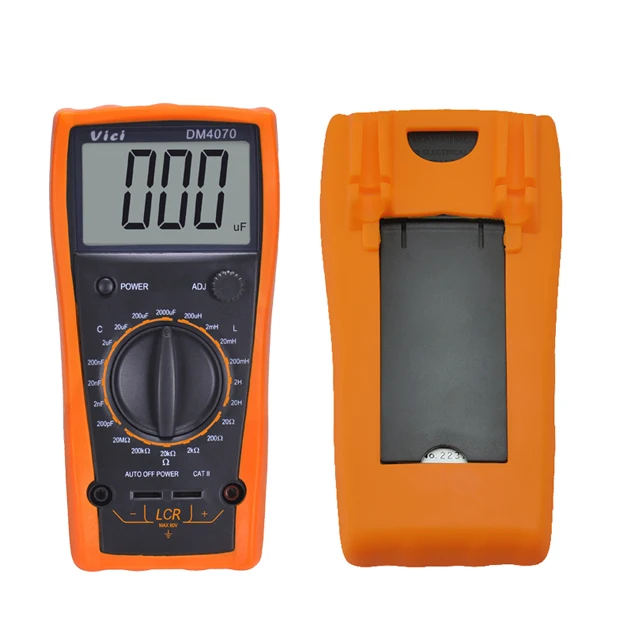 DM4070 Handheld LCR Meter For Electronics Engineers Capacitance Inductance Resistance Tester Self-Discharge & Manual Range