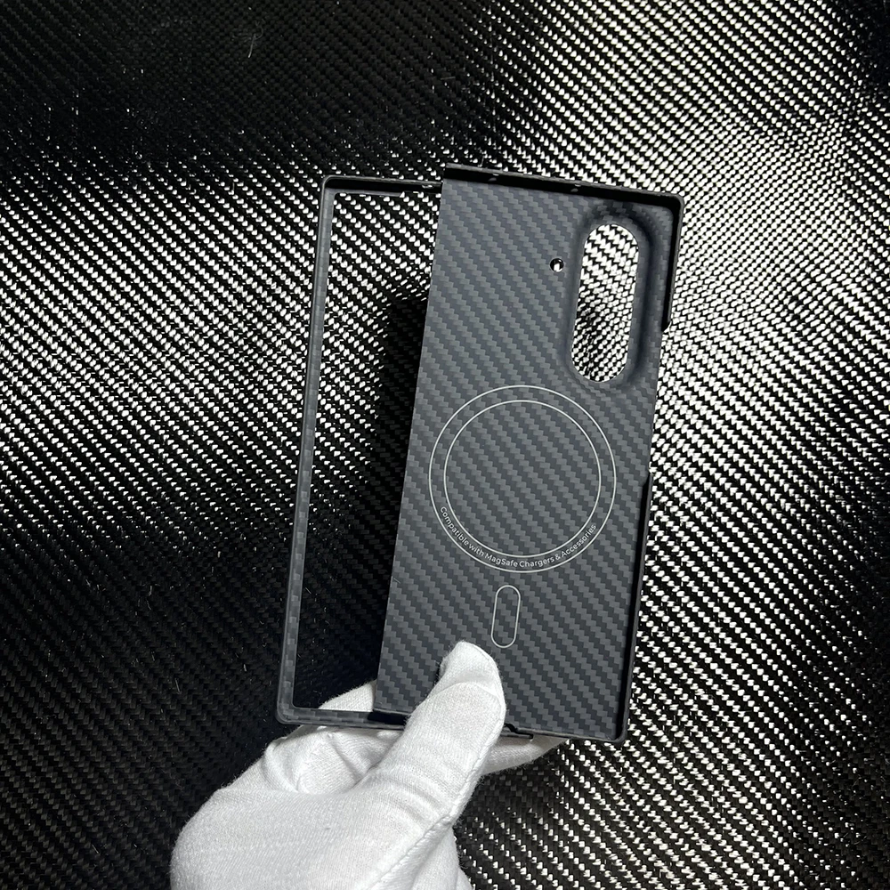 

For Magsafe Magnetic Carbon Fiber Case for Samsung Galaxy Z Fold 7 Cover Thin Protection Aramid Fiber Cover for Galaxy Z Fold 7