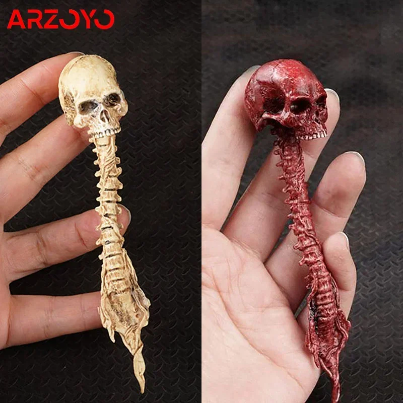 1/6 scale red/clay skull sculpting model accessories props fit 12 