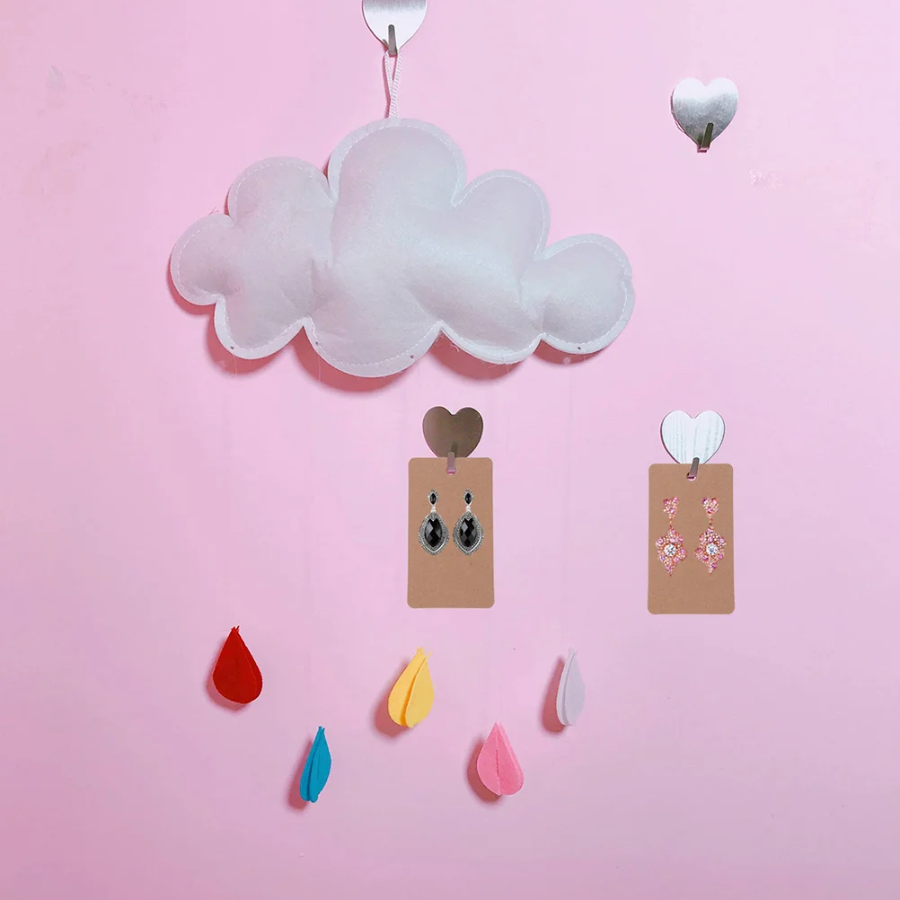 

200Pcs Earring Display Holder 5x8.9cm Kraft Tags for Jewelry Packaging Brown Cards Highlight Sparkling Studs and Drop Earrings