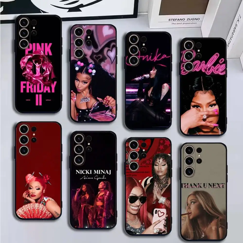 

Singer N-Nicki Minaj Phone Case For SamsungS25,24,21,22,23,30,Ultra,20,Plus,Fe,Lite,Note,10,9,Soft Black Cover