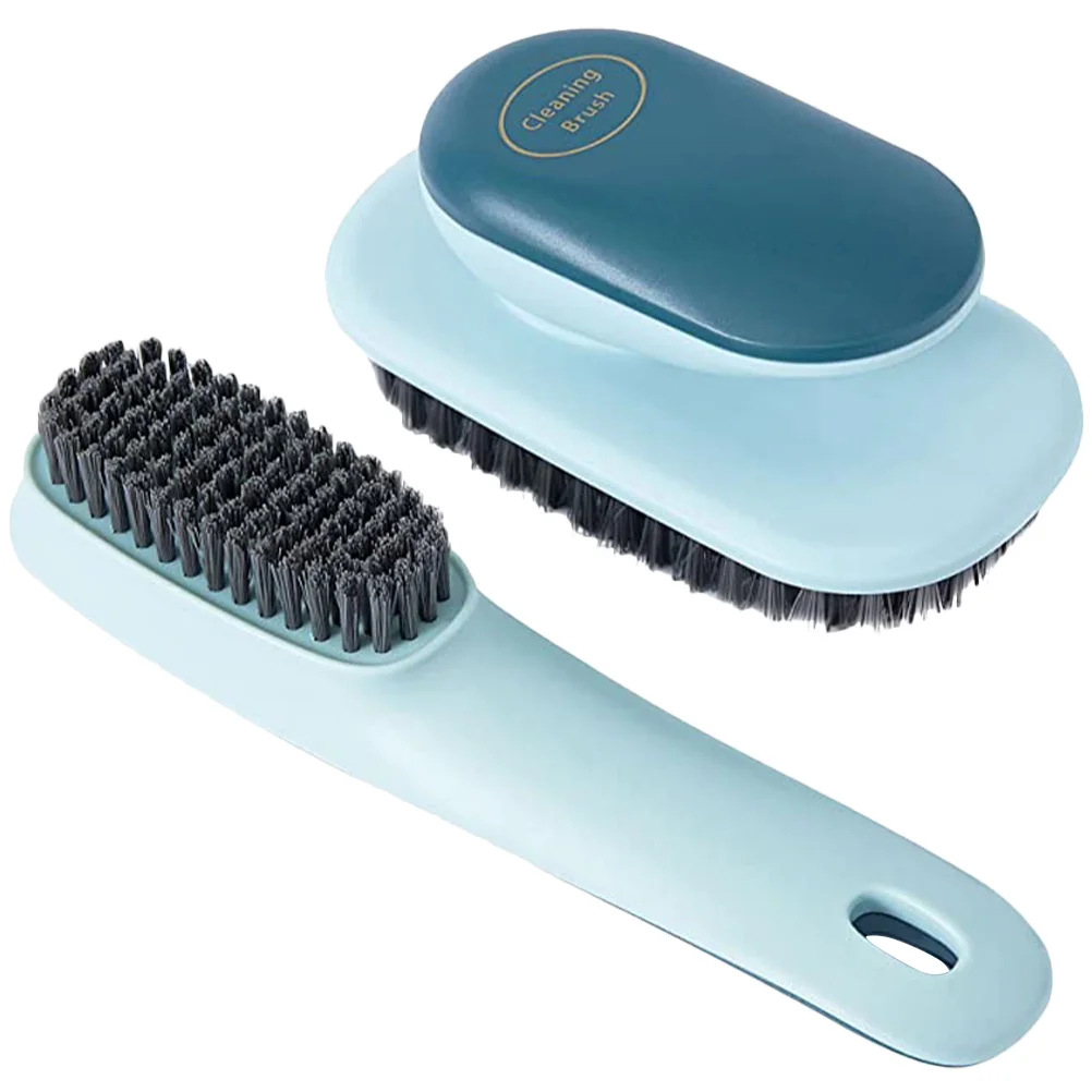 

2 Pcs Shoe Brushes Clothing Cleaning Scrub Laundry Brush Household Kitchen Bathroom Travel Portable Durable Soft Bristles Non