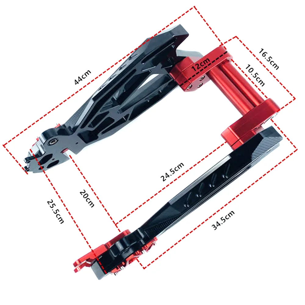 Modificado CNC liga de alumínio Swing braço para E-scooter, ouro Chick pernas e Lotus, Forquilha plana traseira, Motor Frame, Motor Frame, Niu N1S, NGT, NQI