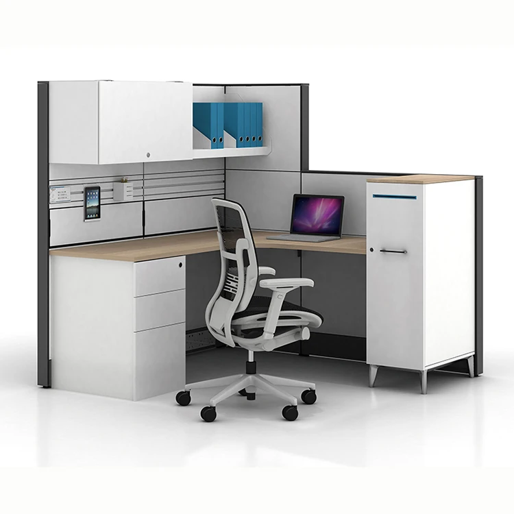 Factory Custom American Style Sound Reduction Aluminum Office Partition Cubicle Private Employee Workstation Desk System