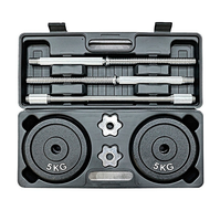 Multi-Function Dumbbell Set Weightlifting Home Fitness Adjustable Barbell 10kg Dumbbells Sets