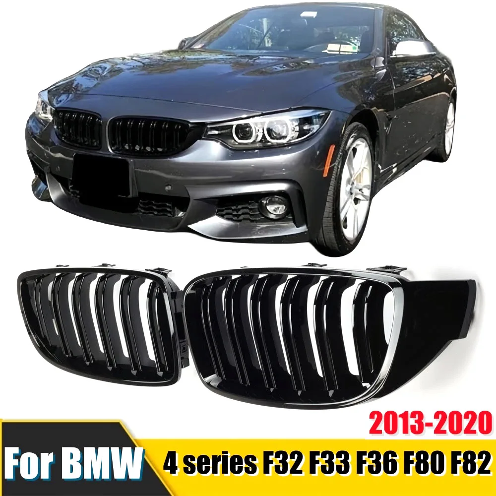 

Car Styling Front Kidney Grille Dual Slat Grille For BMW F32 F33 F36 M3 F80 M4 F82 F83 2013-2020 320i 325i 328i Auto Accessories