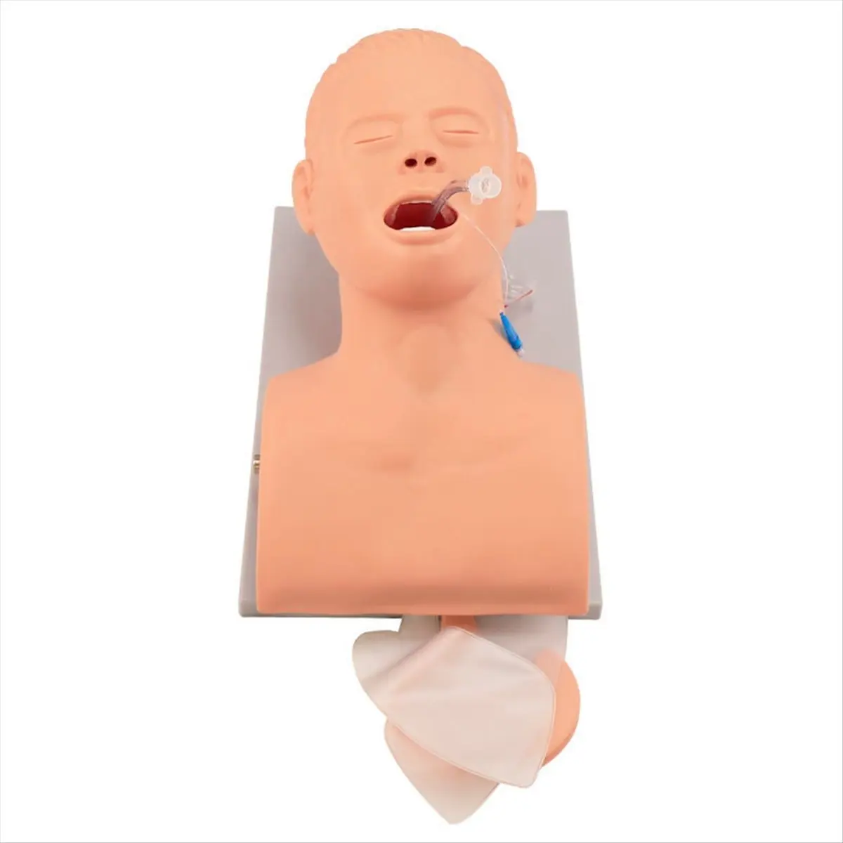 DT38 Intubation Model Teaching Model, 110V Adult Airway Management Trainer Tracheal Intubation Training Simulator(US PLUG)