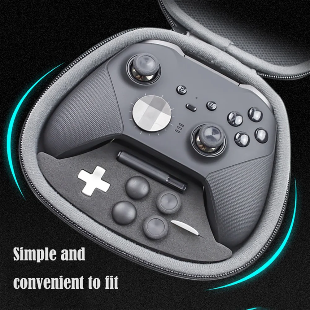 Portable EVA Hard Game Controller Carrying Case Compatible For DN XBOX ONE X ELITE 2 Outdoor Gamepad Box Protection Storage Bag