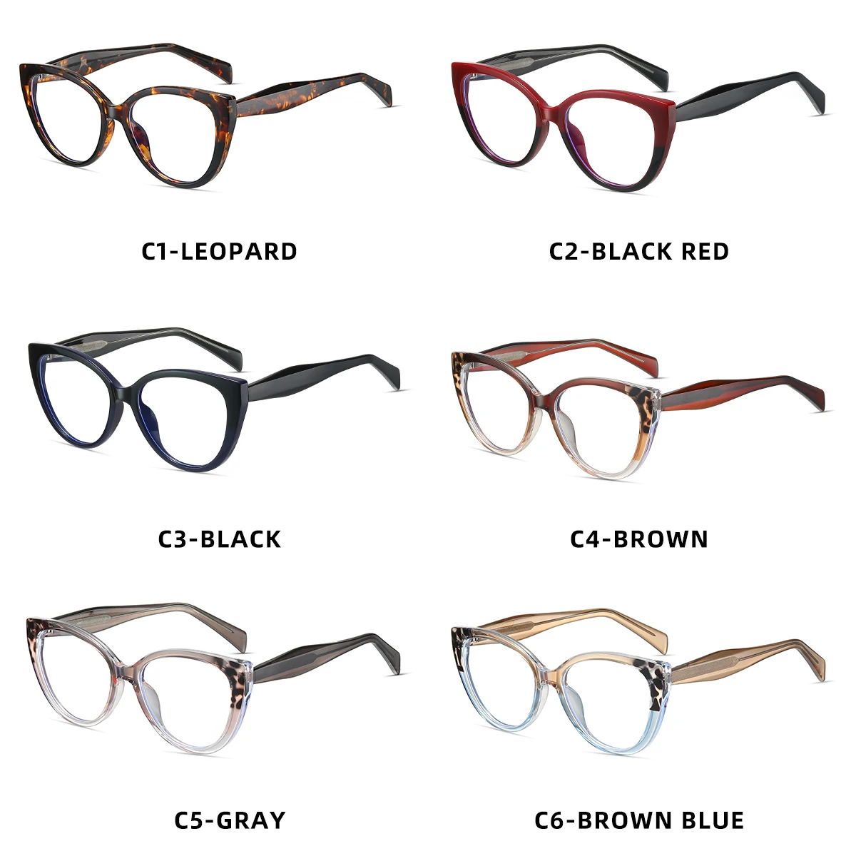 JMISUS 2025 New Arrivals Square Prescription Glasses Woman High-quality TR90 Butterfly Optical Eyeglasses