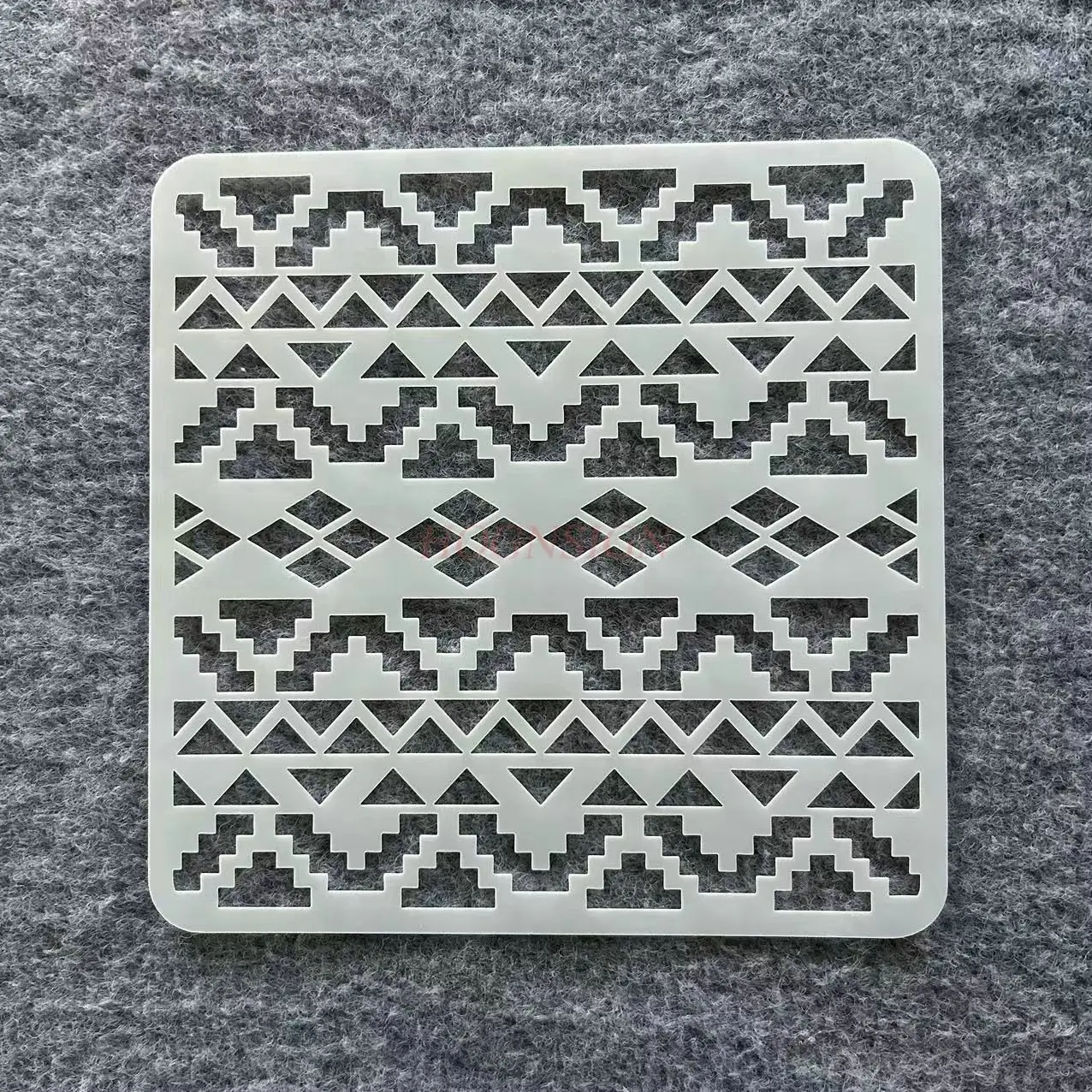 1 قطعة قالب هندسي ماندالا قالب الرسم سيراميك رذاذ اللوحة غير النظامية قالب جوفاء أداة الرسم الطالب #4