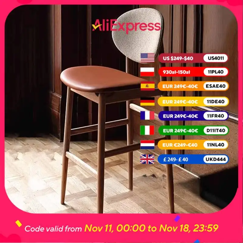 

Contemporary Backrest Bar Chair Back Support Design Restaurant Ergonomic Bar Chair Counter Stools Taburete Cocina Furniture