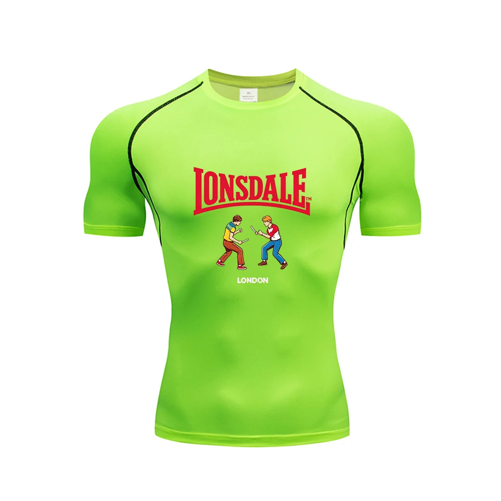 New men's compression T-shirt, gym and running sports T-shirt, Longshdale T-shirt, 867 quick drying short sleeved T-shirt