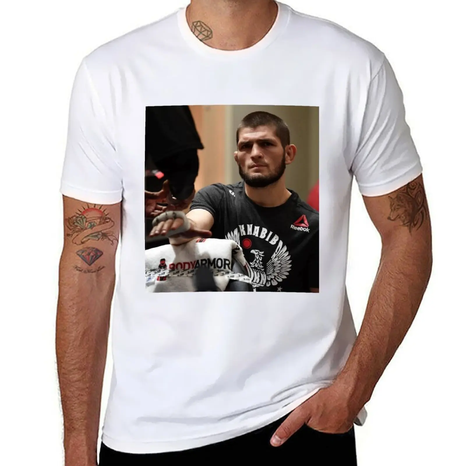 

Футболка KHABIB NURMAGOMEDOV, футболки с принтом для мужчин, персонализированная футболка