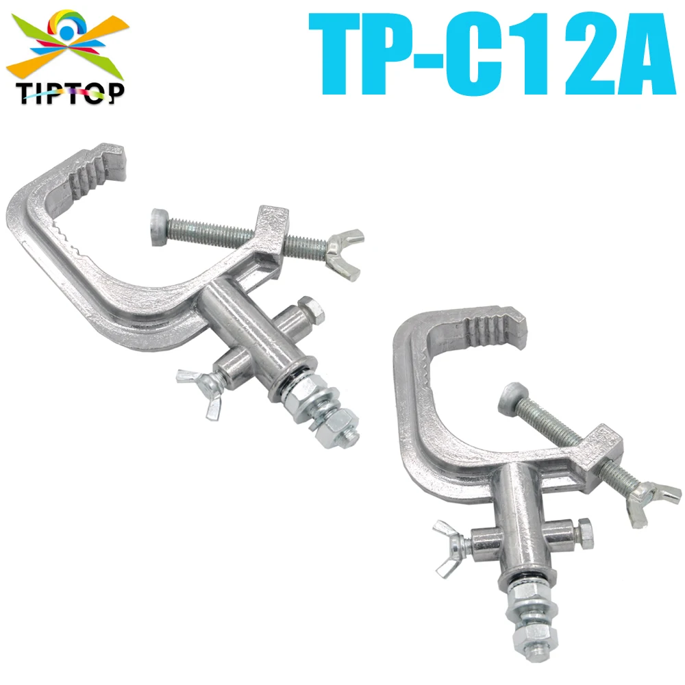 Abrazadera de Iluminación para Escenario, Abrazaderas en O para Truss, Carga de 80 kg, Gancho de Iluminación de Aleación de Aluminio de Alta Resistencia para DJ, Compatible con Tubos de 1-1/4-1-3/8 pulgadas (32-35 mm)