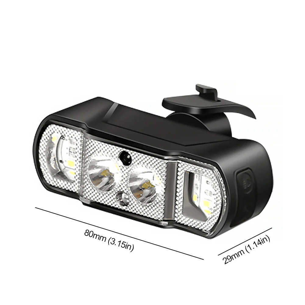 LED Bicycle Smart Sensing Front Light Type-C Rechargeable MTB Road Bike Head Lamp Night Safety Riding Warning Headlight