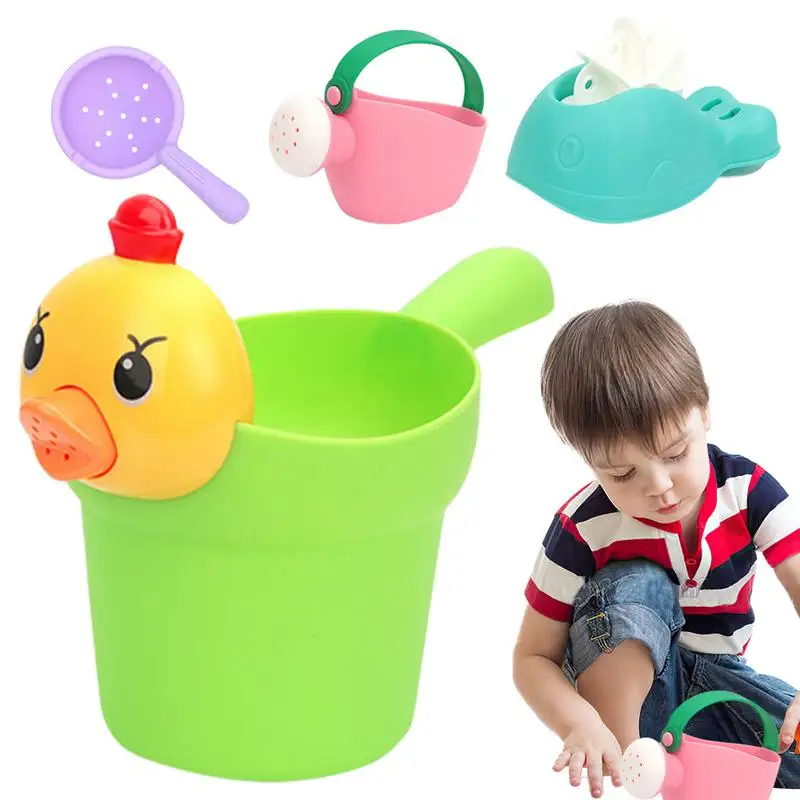 

Beach Party Sand Castle Beach Toys Bucket Toddlers Plastic Childrens Playsets shampoo Cup, Silicone Colander, Whale Water Wheel